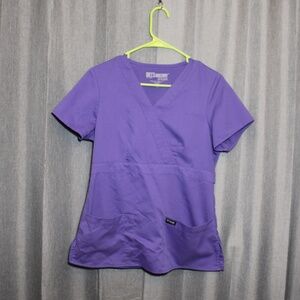 Purple Greys Anatomy Scrub Top size small